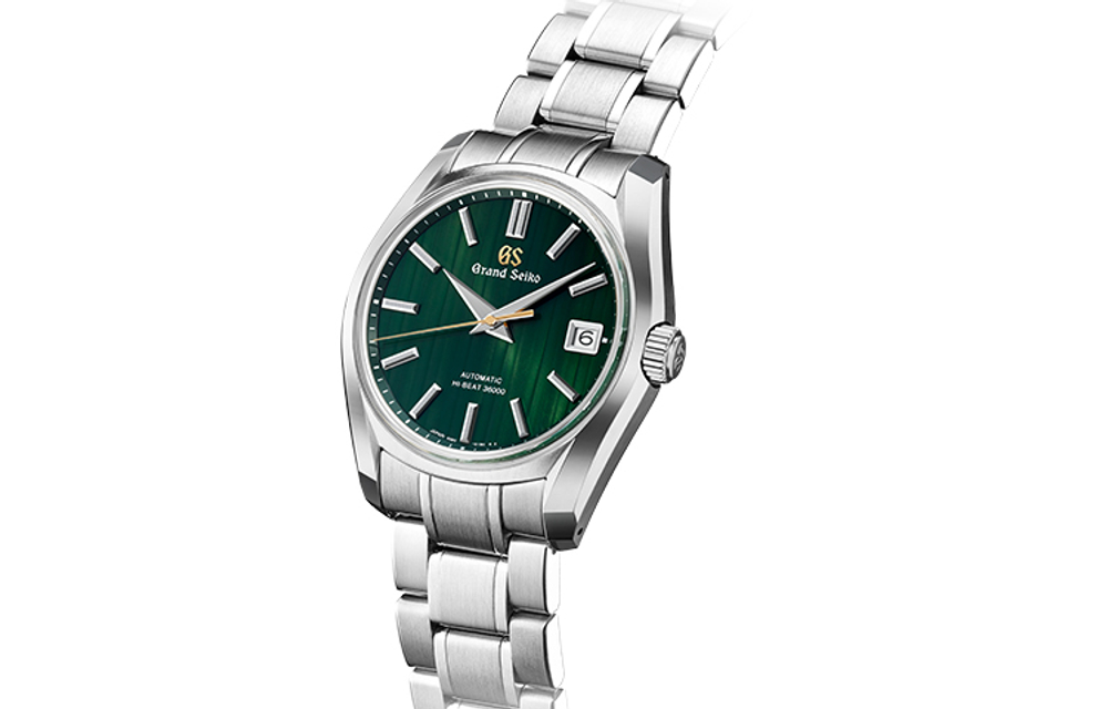 GRAND SEIKO Mechanical Movement Stainless Steel Strap Watch Men"s Watches Green Dial