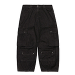 Black Denim Multipocket Pants