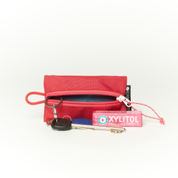 Fabric Key Wallet лососевый
