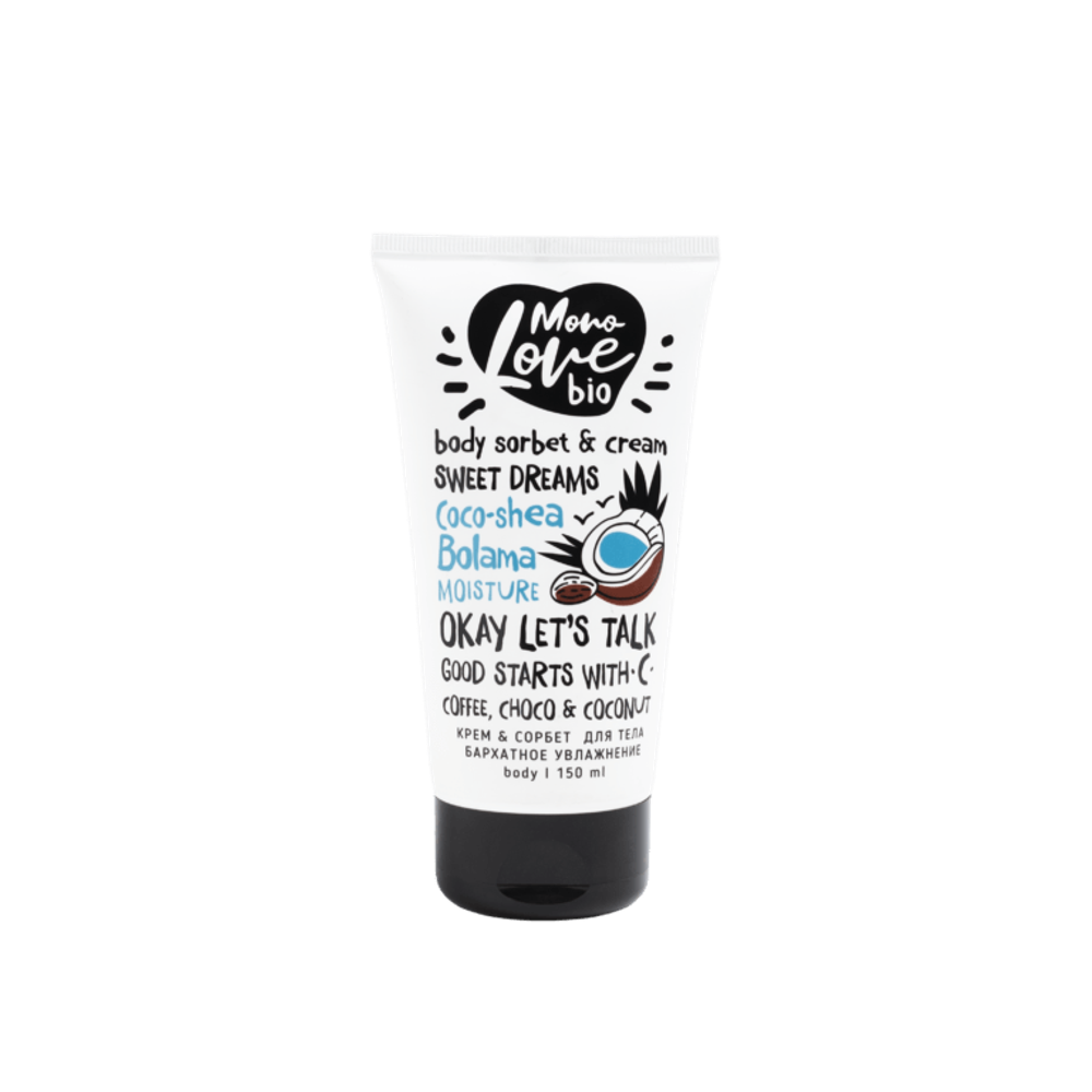 MonoLove Bio Крем & Сорбет для тела Бархатное увлажнение Coco-Shea Bolama Moisture 150ml