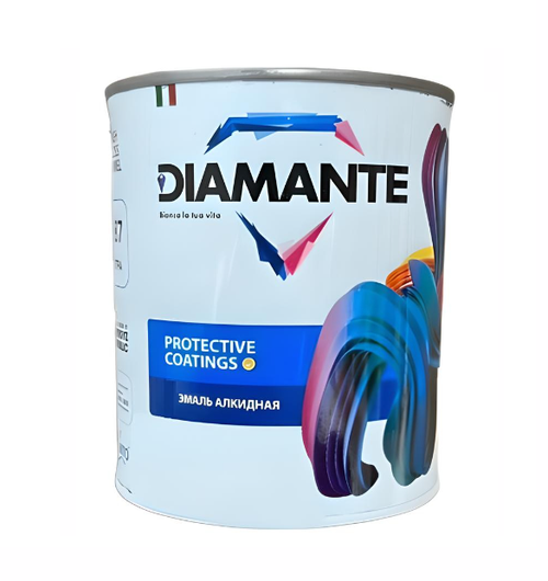 ЭМАЛЬ DIAMANTE АЛКИДНАЯ МАТОВАЯ D900 DARK CHARCOAL 0,9Л