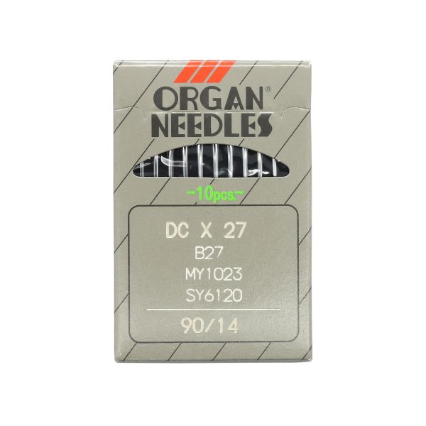 Иглы для промышленных швейных машин DCx27, №90 (B-27), 10 шт, Organ