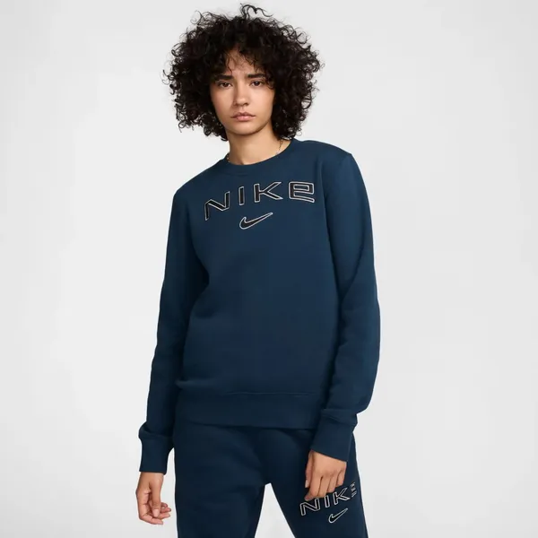 Толстовка женская NIKE W NSW PHNX FLC STD LOGO CREW