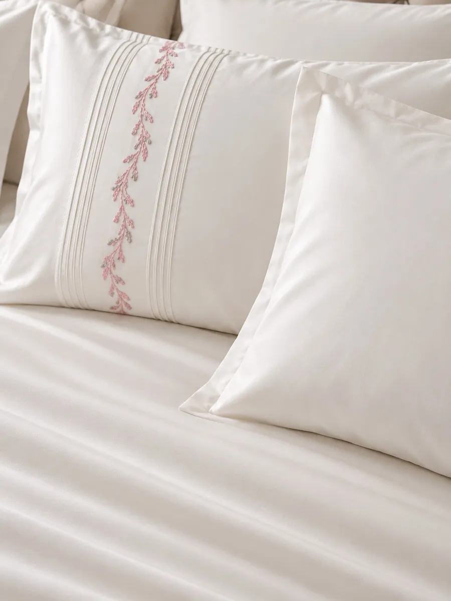 Gelin Home КПБ 6 пр. ELMIRA пыльная роза пододеяльник 200*220, простынь 240*260, наволочки 50*70 2шт, декоративные наволочки 50*70 2шт GLNN517 — фото 4