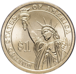 1 доллар 11-й президент США Джеймс Нокс Полк 2009 год