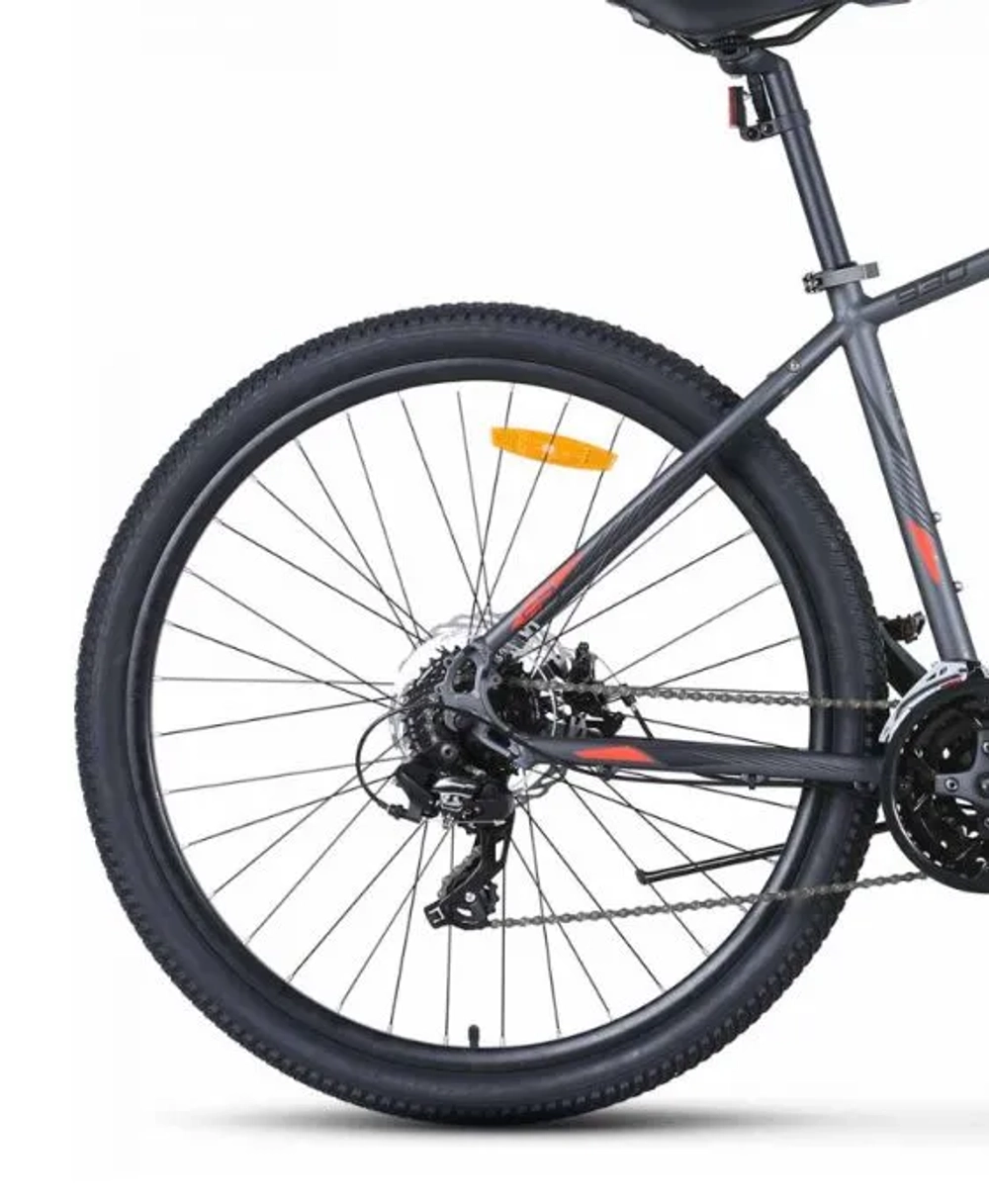 Велосипед 29" Stels Navigator 930 MD, рама 20.5" антрацитовый/красный