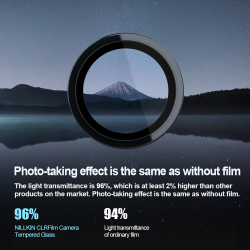 Защитное стекло (2шт) от Nillkin на камеры для смартфона iPhone 15 и 15 Plus, серия CLRFilm Camera Tempered Glass