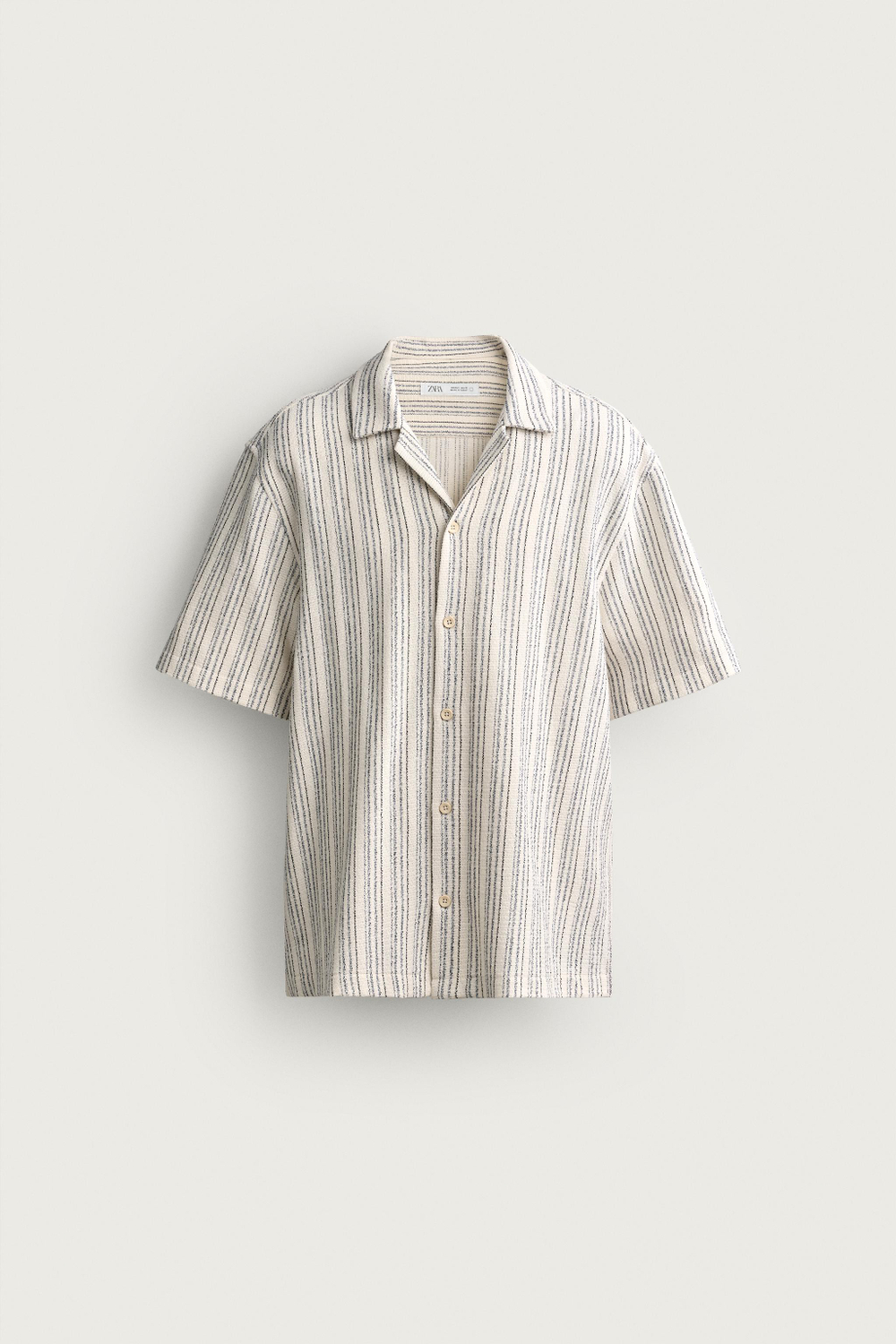 РУБАШКА С РЕЛЬЕФНОЙ ТЕКСТУРОЙ — ZARA