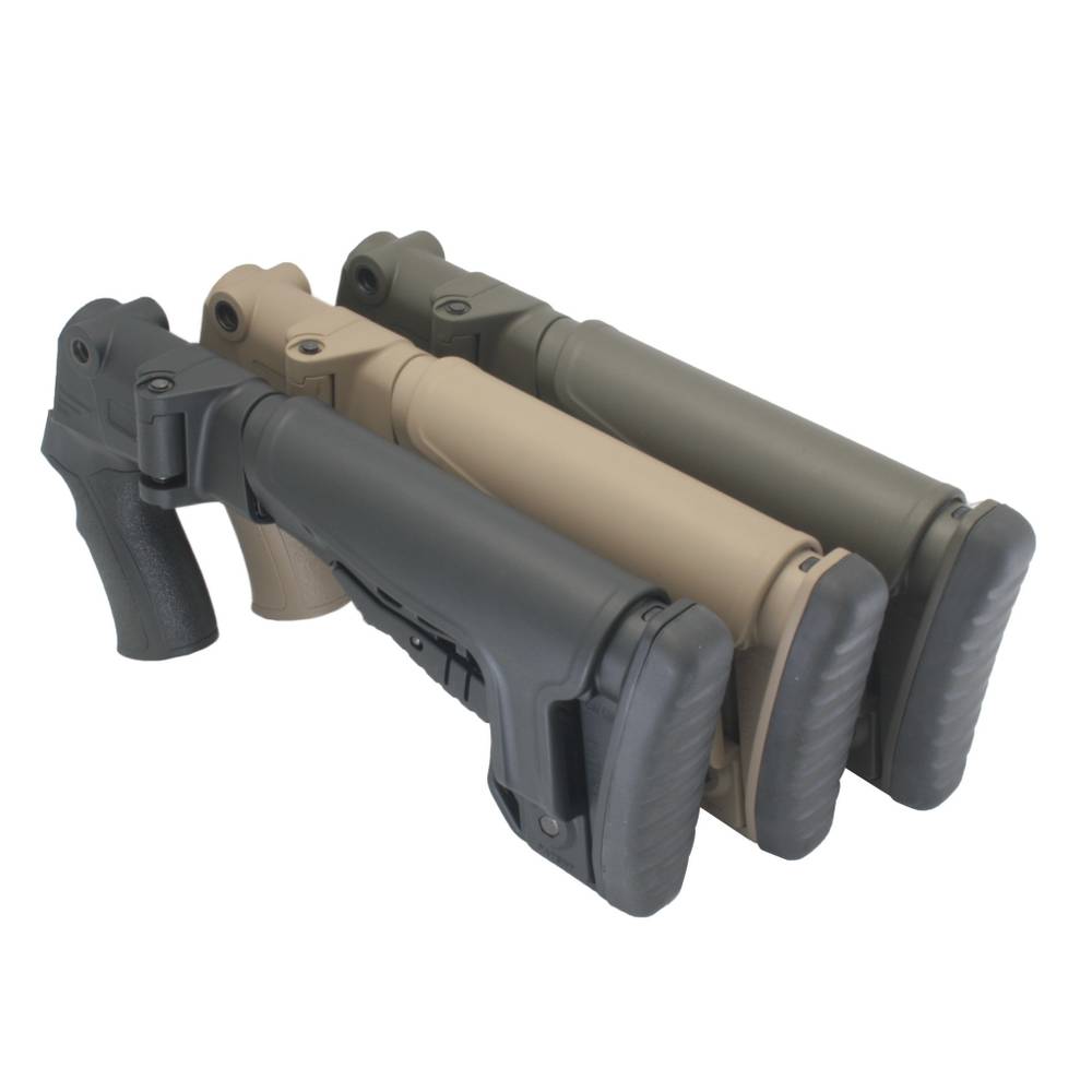 Телескопический приклад Бекас 12, 16, DLG Tactical. Черный