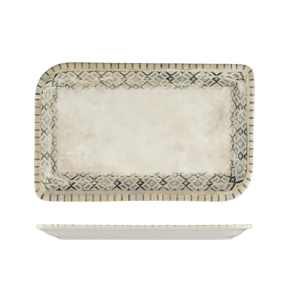 Блюдо прямоугольное 24*15 см h1,8 см Rug By Bone Innovation [bb] [6]