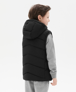 Жилет утепленный c капюшоном JÖGEL ESSENTIAL PerFormPROOF Padded Hooded Vest, черный, детский