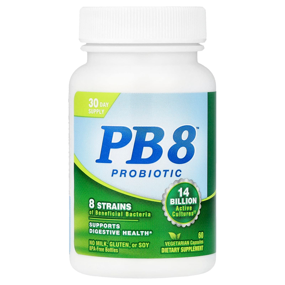 Nutrition Now, PB 8™, пробиотик, 60 вегетарианских капсул
