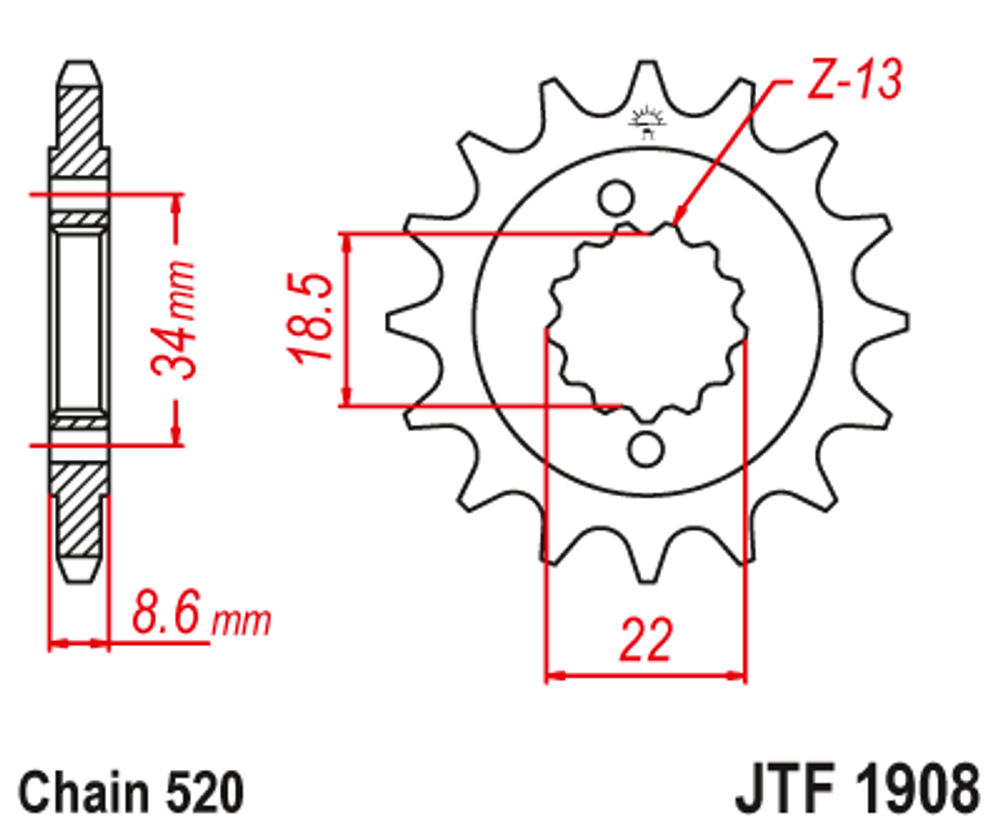 Звезда JTF1908.14