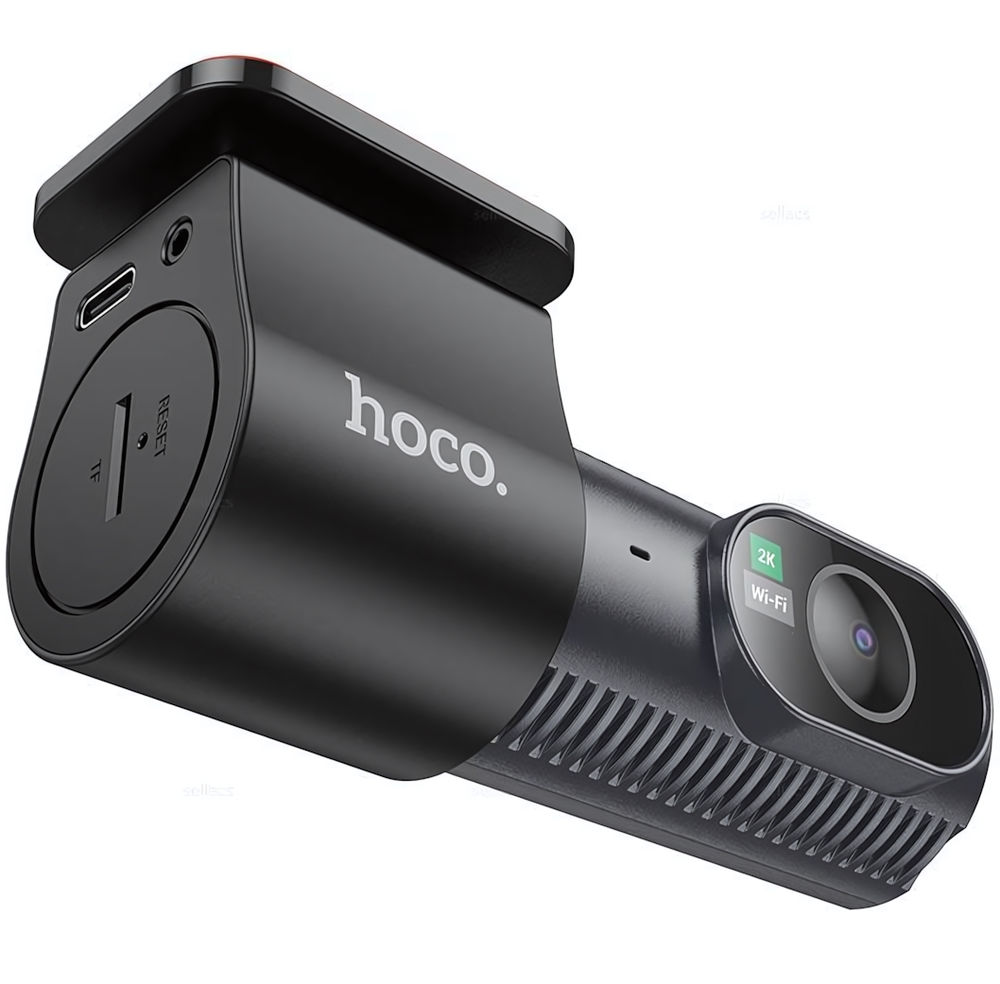 Видеорегистратор HOCO DV7 2K, 1.47", 1440p, 140°, на скотч Black