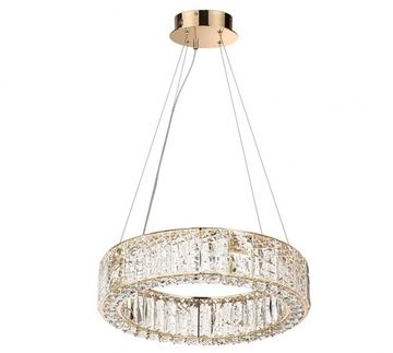 Подвесная хрустальная светодиодная люстра 60W 3700К 5071/60L золото Version Odeon Light