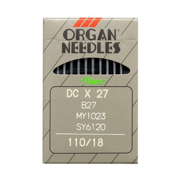 Иглы для промышленных швейных машин DCx27, №110, 10 шт, Organ