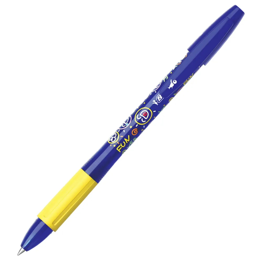 Ручка стираемая гелевая с грипом BIC "Gelocity Illusion", 1шт, СИНЯЯ, корпус синий, линия 0,3 мм, 516518