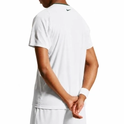 Теннисная футболка Nike Court Dri-Fit Advantage Slam - white/george green