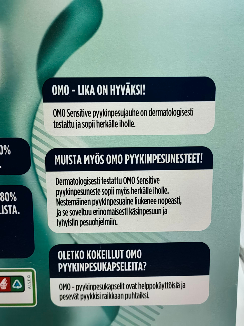 Стиральный порошок OMO Sensitive без отдушек 3.72 кг (Нидерланды)