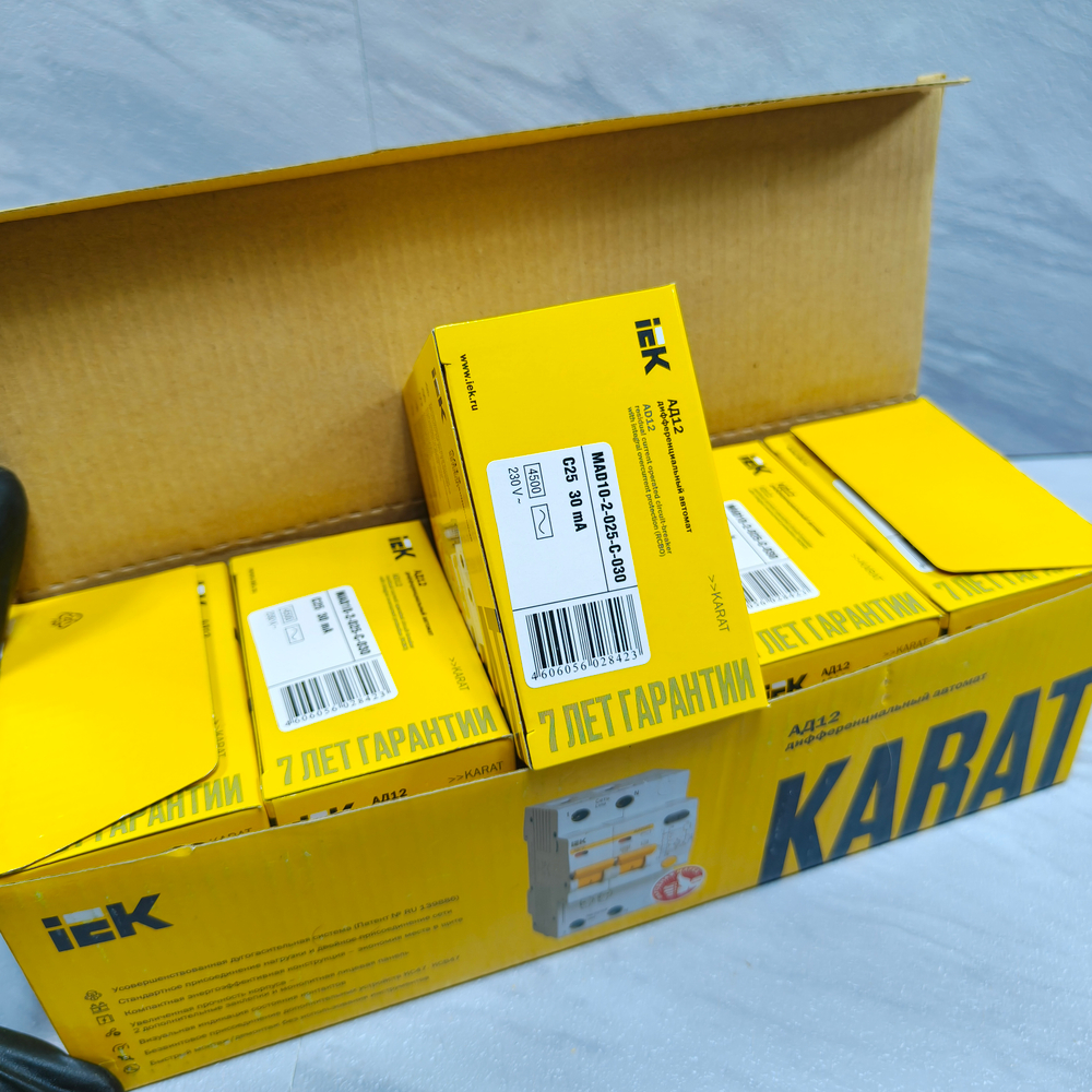 Диффавтомат IEK KARAT АД12 2P