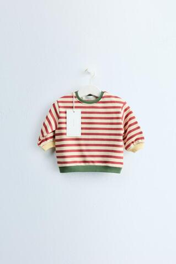 ZARA TIMELESS — ТОЛСТОВКА В ПОЛОСКУ, ЧЕРЕПИЧНЫЙ