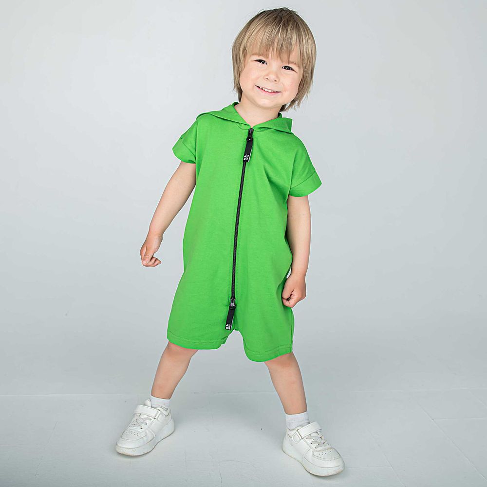 Ромпер на молнии "Bb team green"
