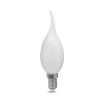 Лампа Gauss LED Filament Свеча на ветру 9W E14 490lm 3000K milky диммир.104201109-D