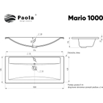 РАКОВИНА PAOLA MARIO 1000