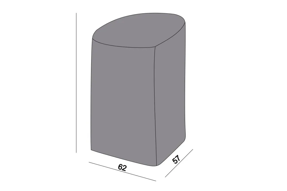Защитный чехол на два стула 68×68×83 см, цвет серый