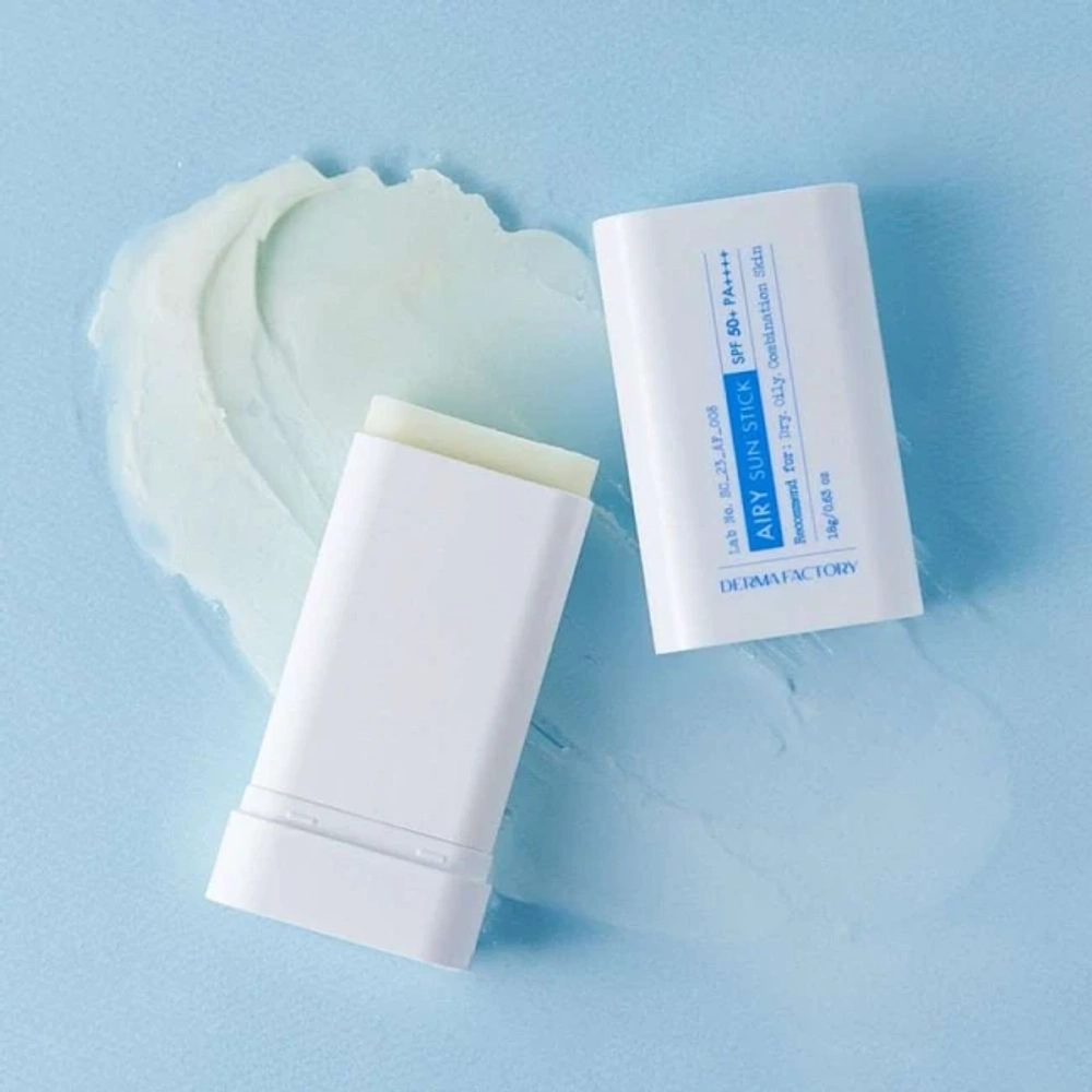Стик для лица солнцезащитный легкий от Derma Factory - Airy sun stick, 18г