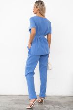 Костюм брючный (голубой) К11-81/6 Nikol (Акция)