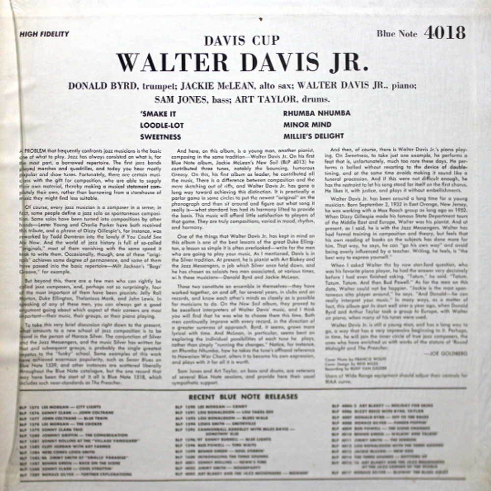 Walter Davis Jr. / Davis Cup (LP)