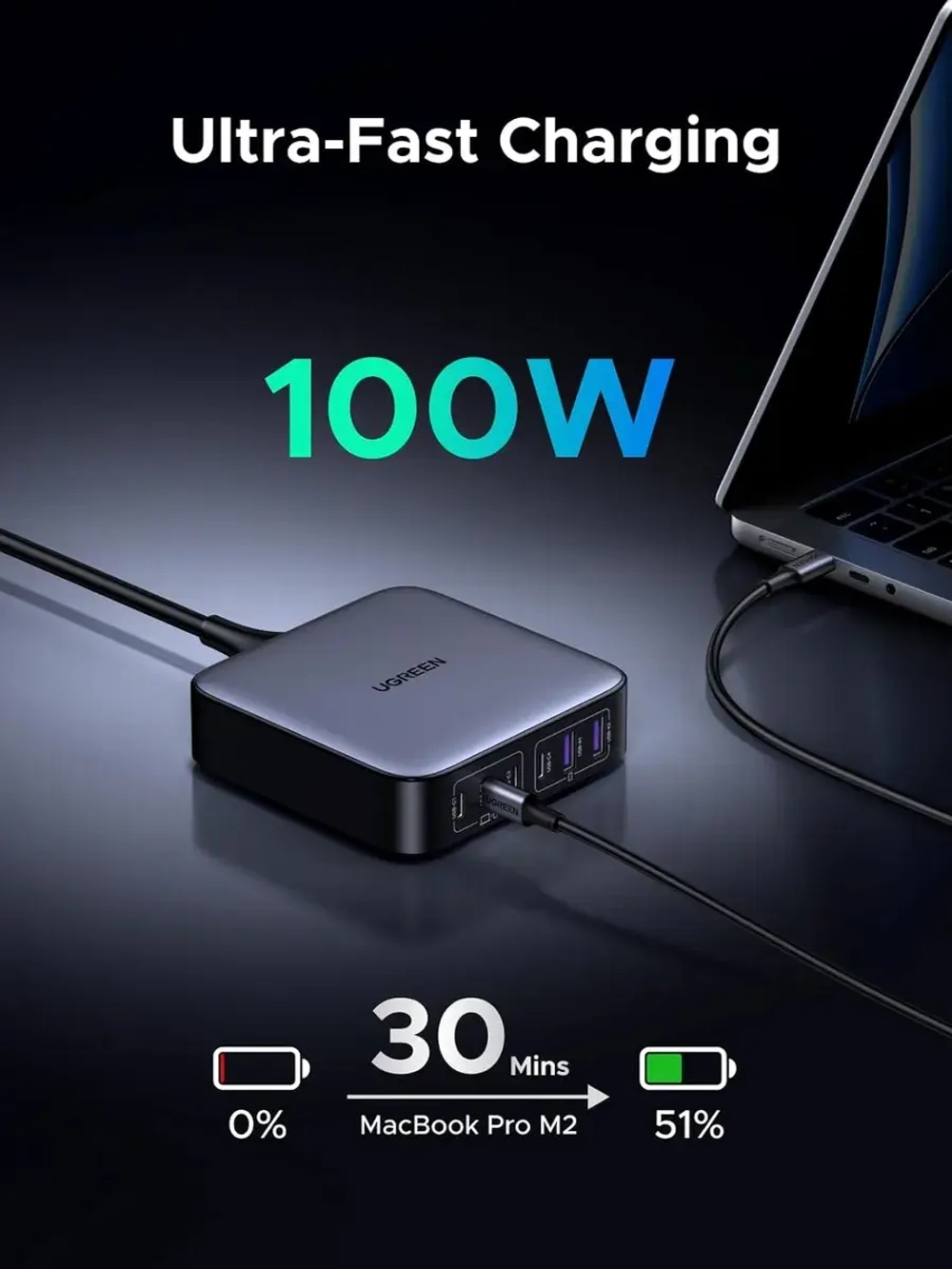 Настольное зарядное устройство Угрин 200w с 6 портами