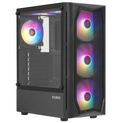 Корпус Midi-Tower Zalman N4 TG, RGB, ATX, черный (N4 Black), (Rev.1)