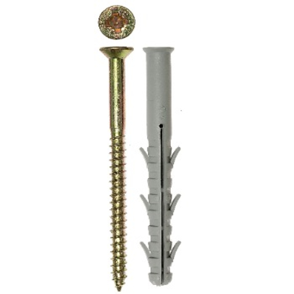 ZITAR-062D5826FF Фасадный дюбель для высоких нагрузок с шурупом кл.пр. 8.8 и термодиффузионным покрытием, размер 10, длина 100, Все производители