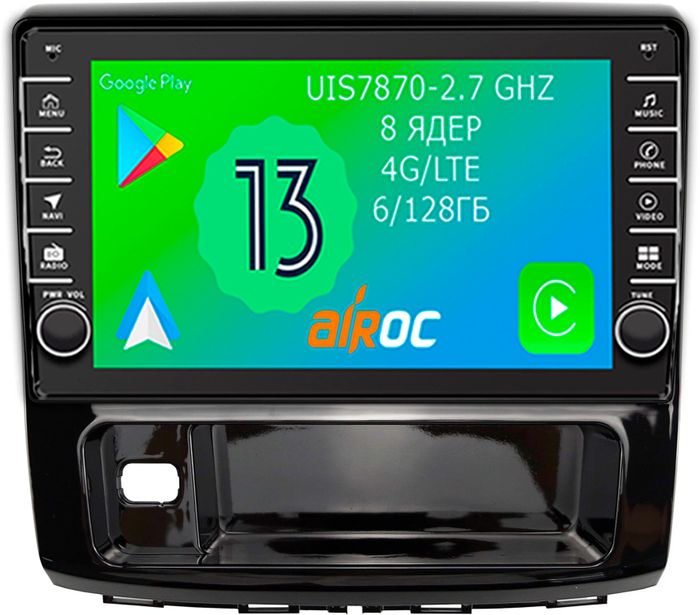 Магнитола для Haval H9 2015-2021 - Airoc AB-1804 (кнопки и крутилки), Android 13, Быстрая, SIM-слот, CarPlay