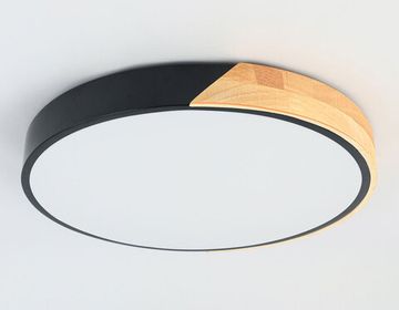 Потолочный светодиодный светильник 36W 5000K  FZ1305 BK/LW черный/светлое дерево Orbital Design Ambrella