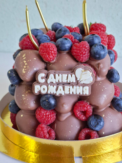 Торт из клубники в шоколаде " Шоколадный соблазн"