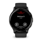 Часы Garmin Venu 3 с серым безелем, черный ремешок, 010-02784-01