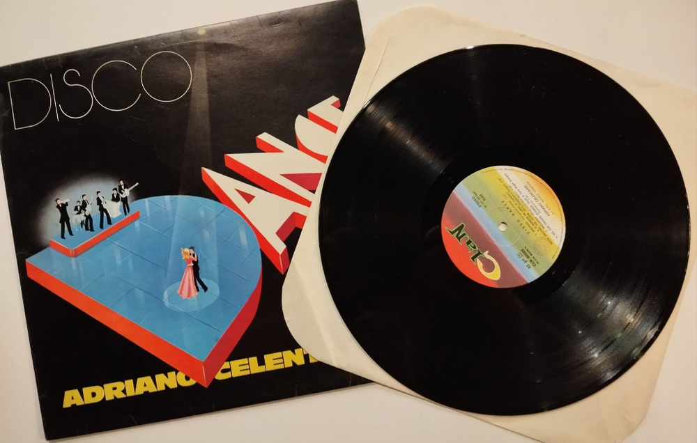 Винтажная виниловая пластинка LP Adriano Celentano Disco Dance (Italy 1977)