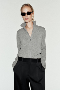 ZARA БРЮКИ С РЕГУЛИРУЕМЫМ ПОЯСОМ, ЧЕРНЫЙ