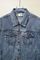 Джинсовая куртка синяя от Celine Trucker Jacket in Dark Union Wash Denim BP5-269691 — фото 4 [TG 4b6a6678059c-004]