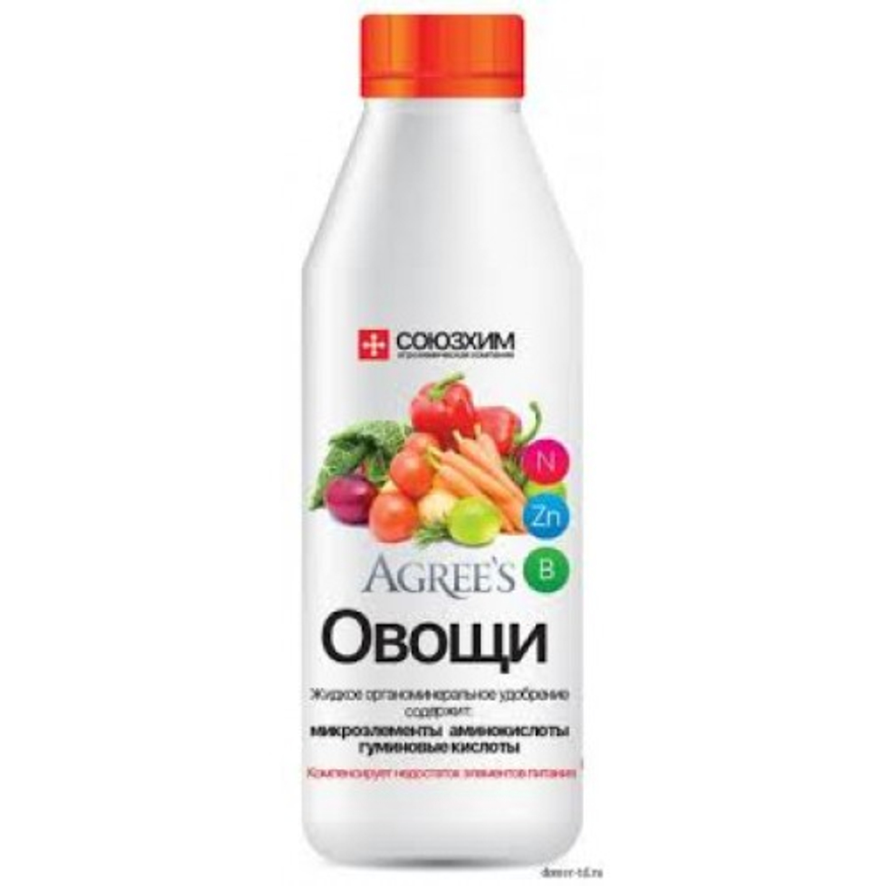 Жидкое органоминеральное удобрение "Агрис" "Овощи", 0,5л