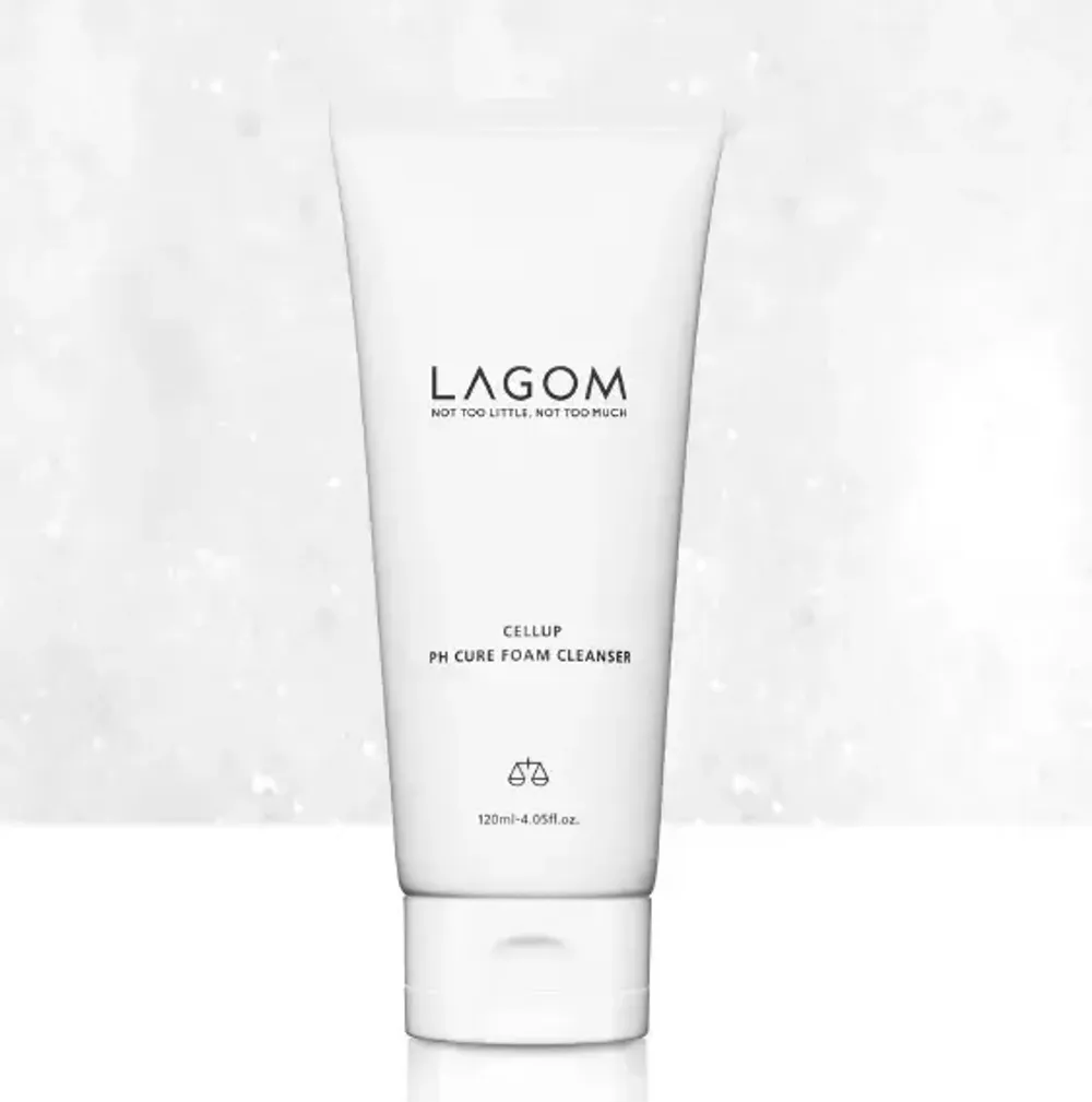 Очищающая пена для лица нейтральным pH Lagom Cellup Ph Cure Foam Cleanser 120 мл.