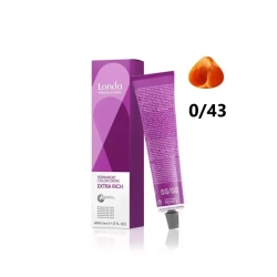 Londa Color стойкая крем-краска, 0/43 медно-золотистый микстон, 60мл