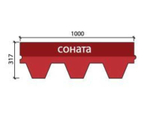 Гибкая черепица ТехноНиколь SHINGLAS Соната  Коричневый 3м2 (Однослойная)