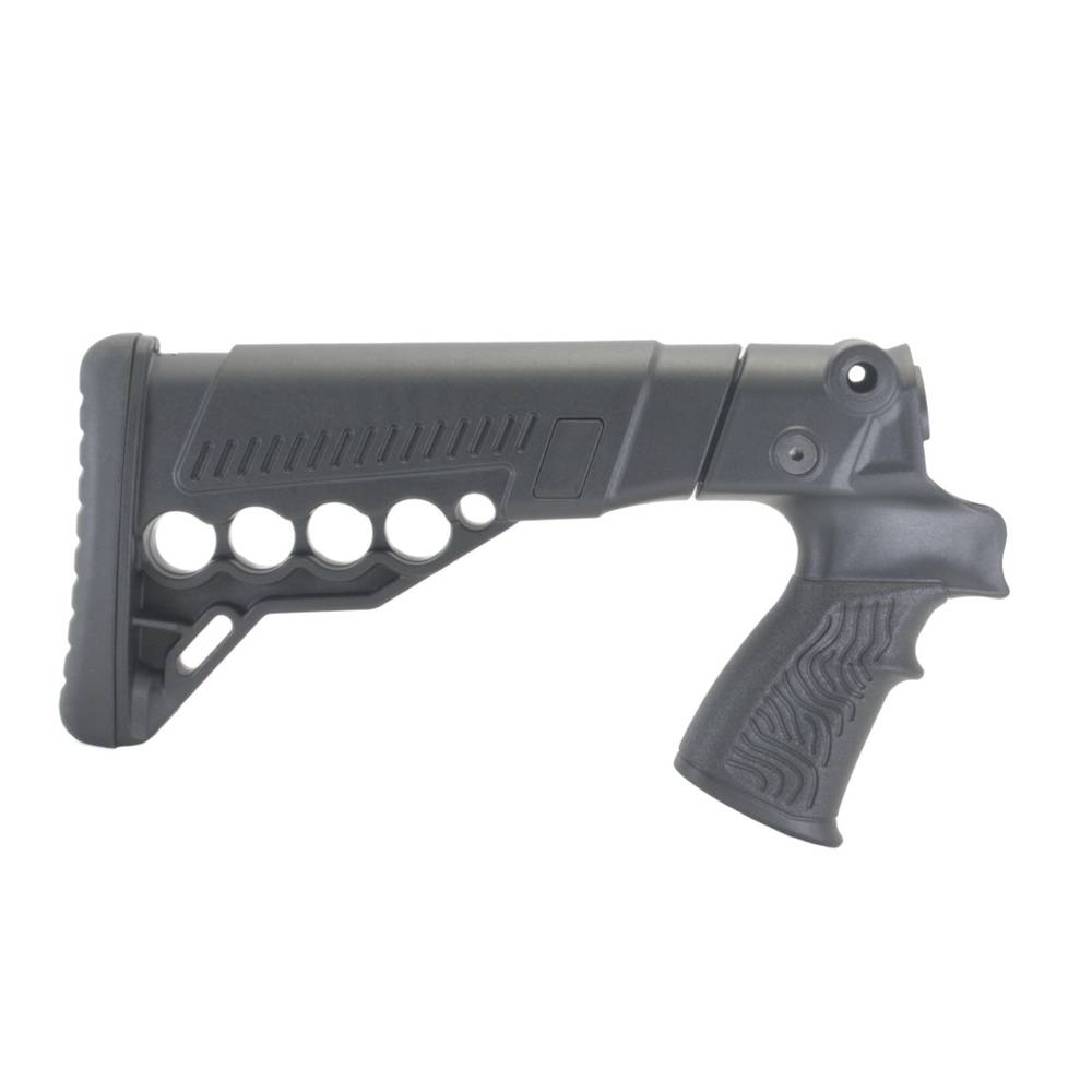 Приклад телескопический с патронташем на Mossberg 500/590, Maverick 88, DLG Tactical. Черный