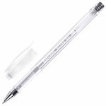 Ручка гелевая СЕРЕБРИСТАЯ BRAUBERG "EXTRA SILVER", 1шт, корпус прозрачный, 0,5 мм, линия 0,35 мм, 143913