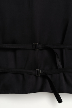 ZARA ДВУСТОРОННИЙ ЖИЛЕТ В ТОНКУЮ ПОЛОСКУ, БЕЛЫЙ/ЧЕРНЫЙ