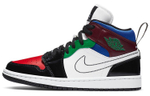 Air Jordan 1 Mid Se "Black White Multi Color" Women"s